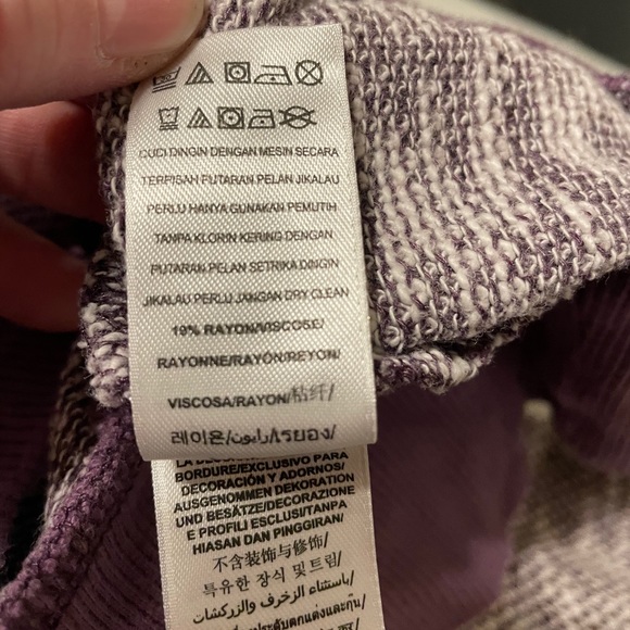 Splendid kid purple & white sweater sz 10 - Picture 7 of 7